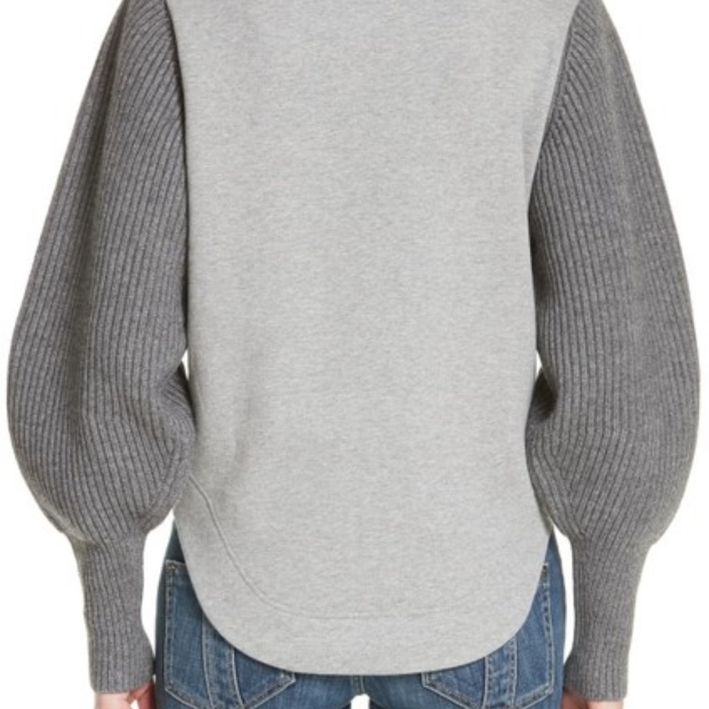 New W/Tag Burberry Pale Gray Alcobaca Sweater - Picture 2 of 3